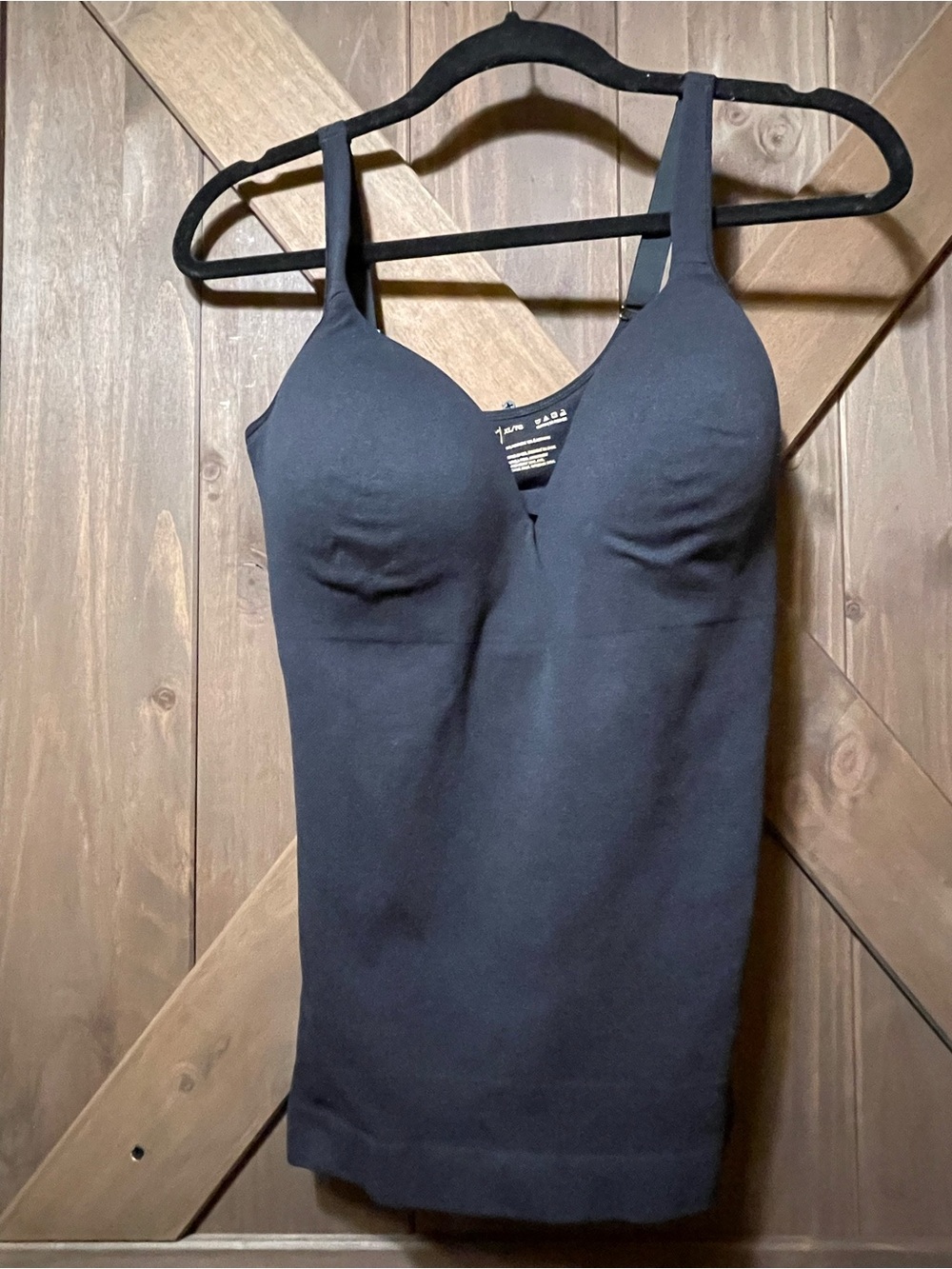 Shapermint Black Seamless Contour Camisole